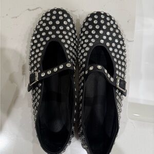 Tony Bianco Studded Black Mary Jane Shoes